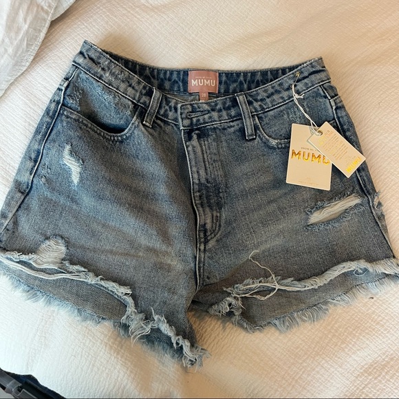 Show Me Your Mumu Arizona High Waist Shorts size 28 - Picture 3 of 8